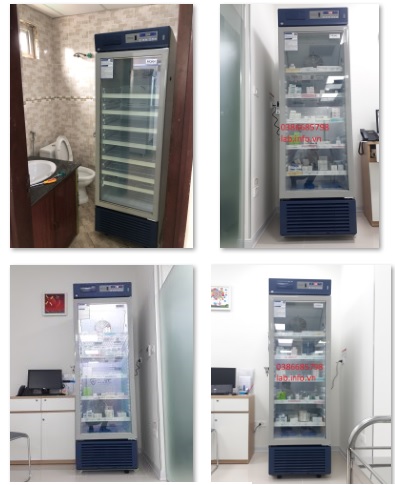 Hình ảnh tủ 390 được giao tại trung tâm tiêm chủng của khách hàng Tủ lạnh dược phẩm HYC-390